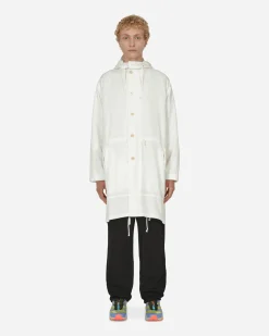Comme Des Garçons Black Coats And Jackets^Engineer Tarpaulin Cross Coat White