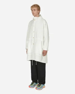 Comme Des Garçons Black Coats And Jackets^Engineer Tarpaulin Cross Coat White