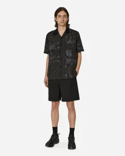 sacai Shirts^Eric Haze Bandana Print Shirt Black