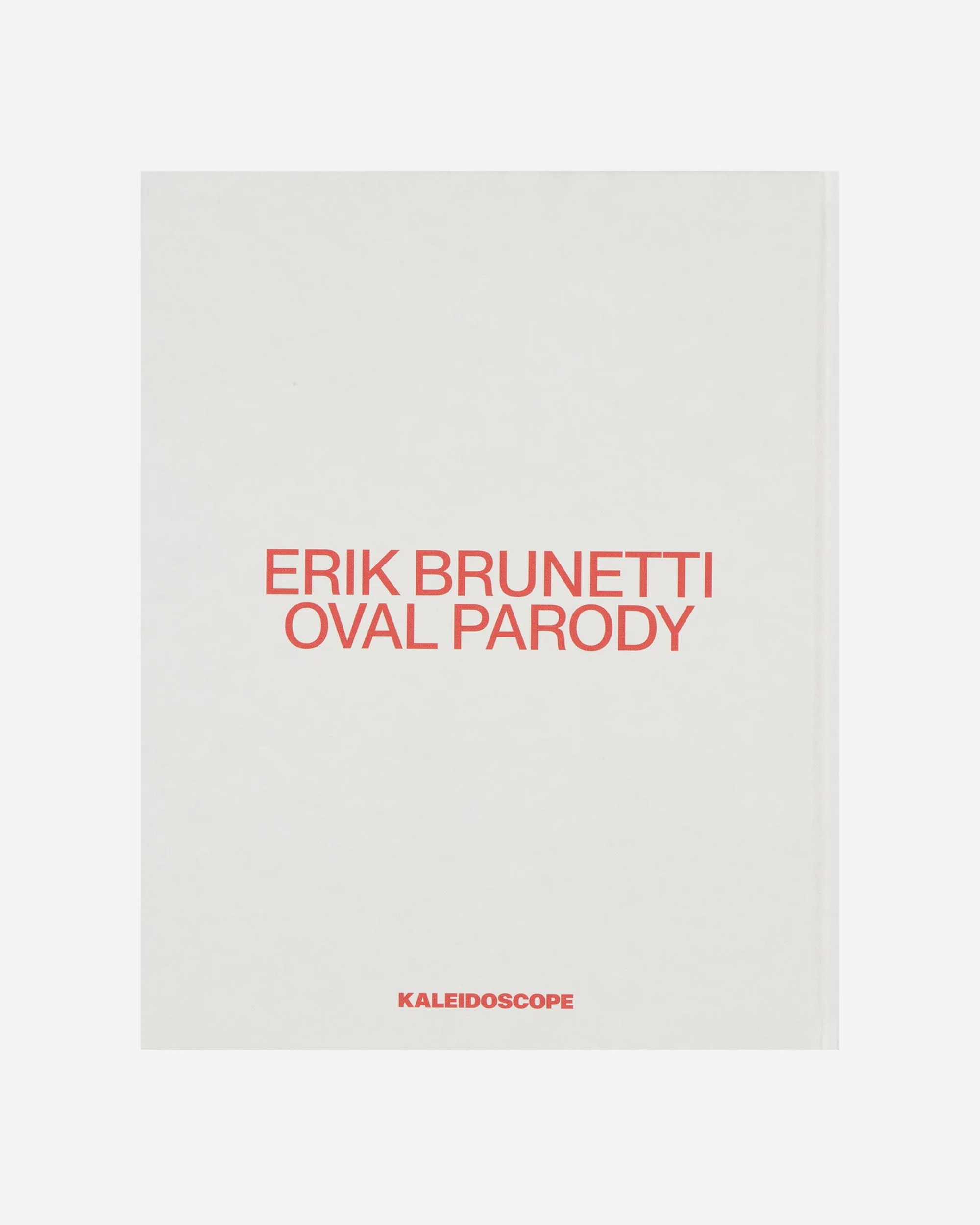 Kaleidoscope Books^Erik Brunetti: Oval Parody Book