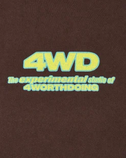 4 Worth Doing Sweatshirts^Experimental Studio Crewneck Sweatshirt Brown
