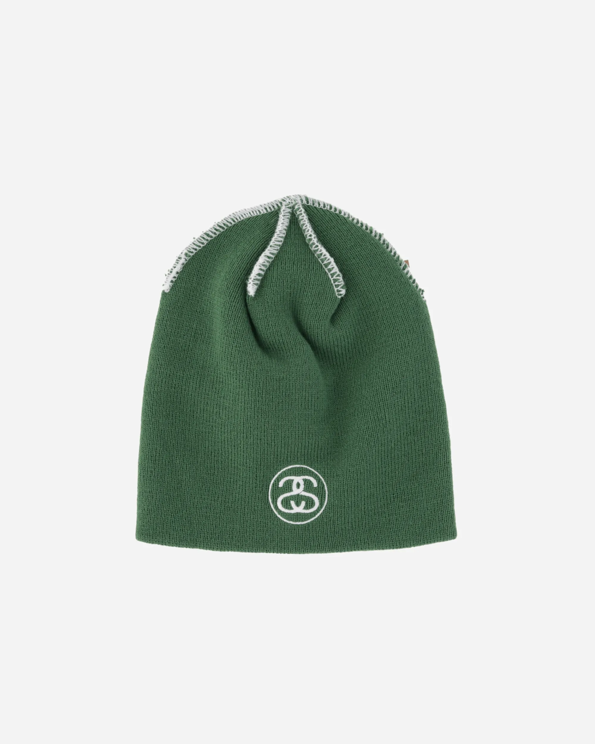 Stüssy Hats|Hats^Exposed Stitch Skullcap Green
