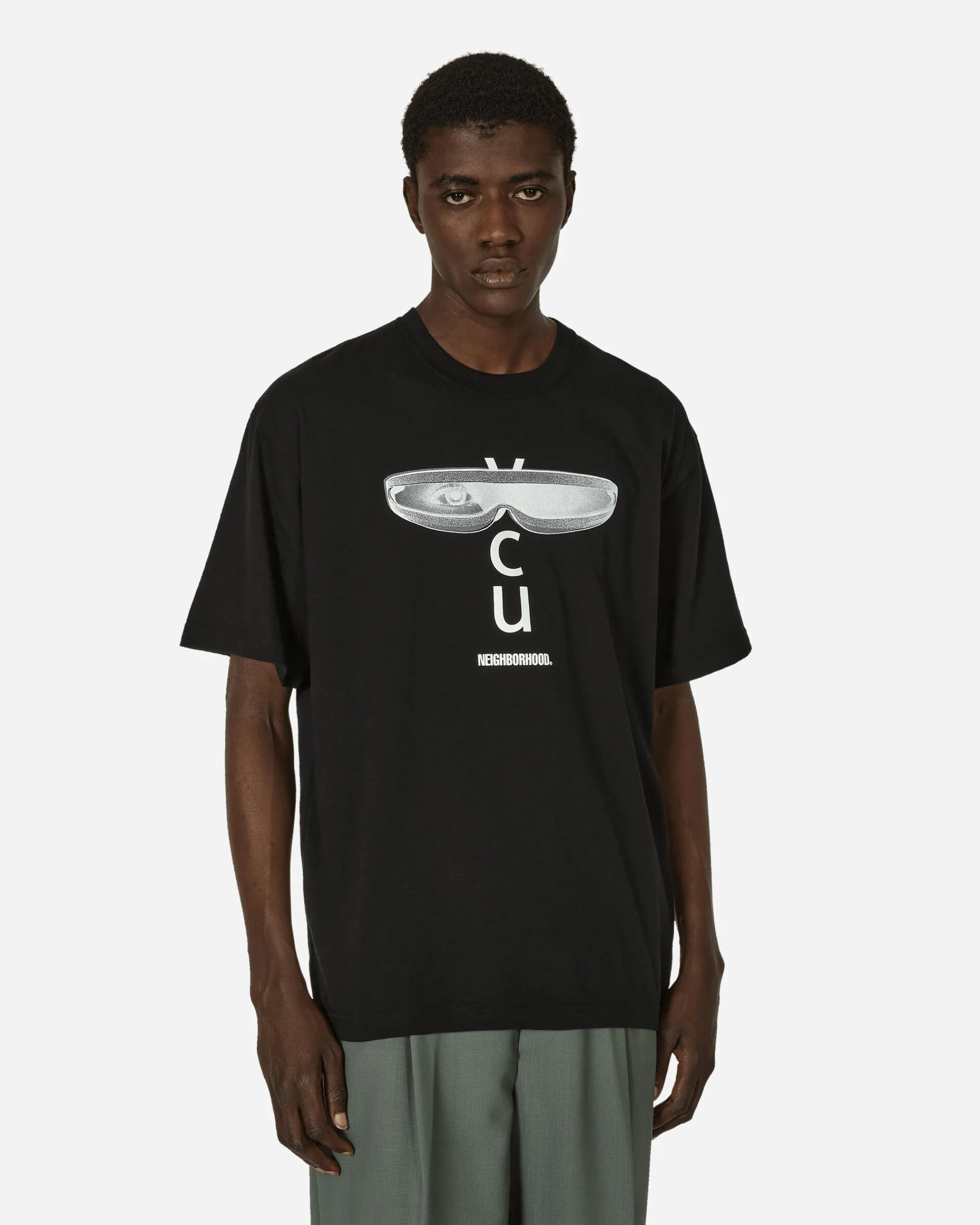 Neighborhood T-Shirts^Eye C U T-Shirt Black
