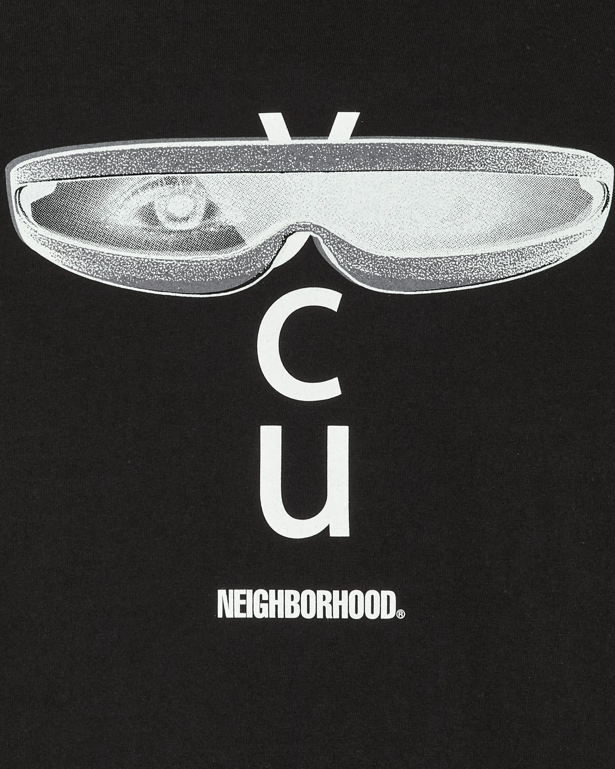 Neighborhood T-Shirts^Eye C U T-Shirt Black