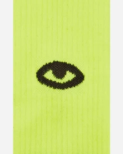 Aries Underwear^Eye Socks Acid Yellow