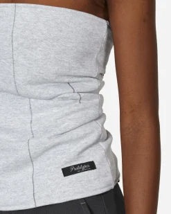 Prototypes T-Shirts^Factory Cut Off Top Grey