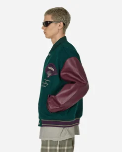 Pleasures Coats And Jackets^Fan Varsity Jacket Green
