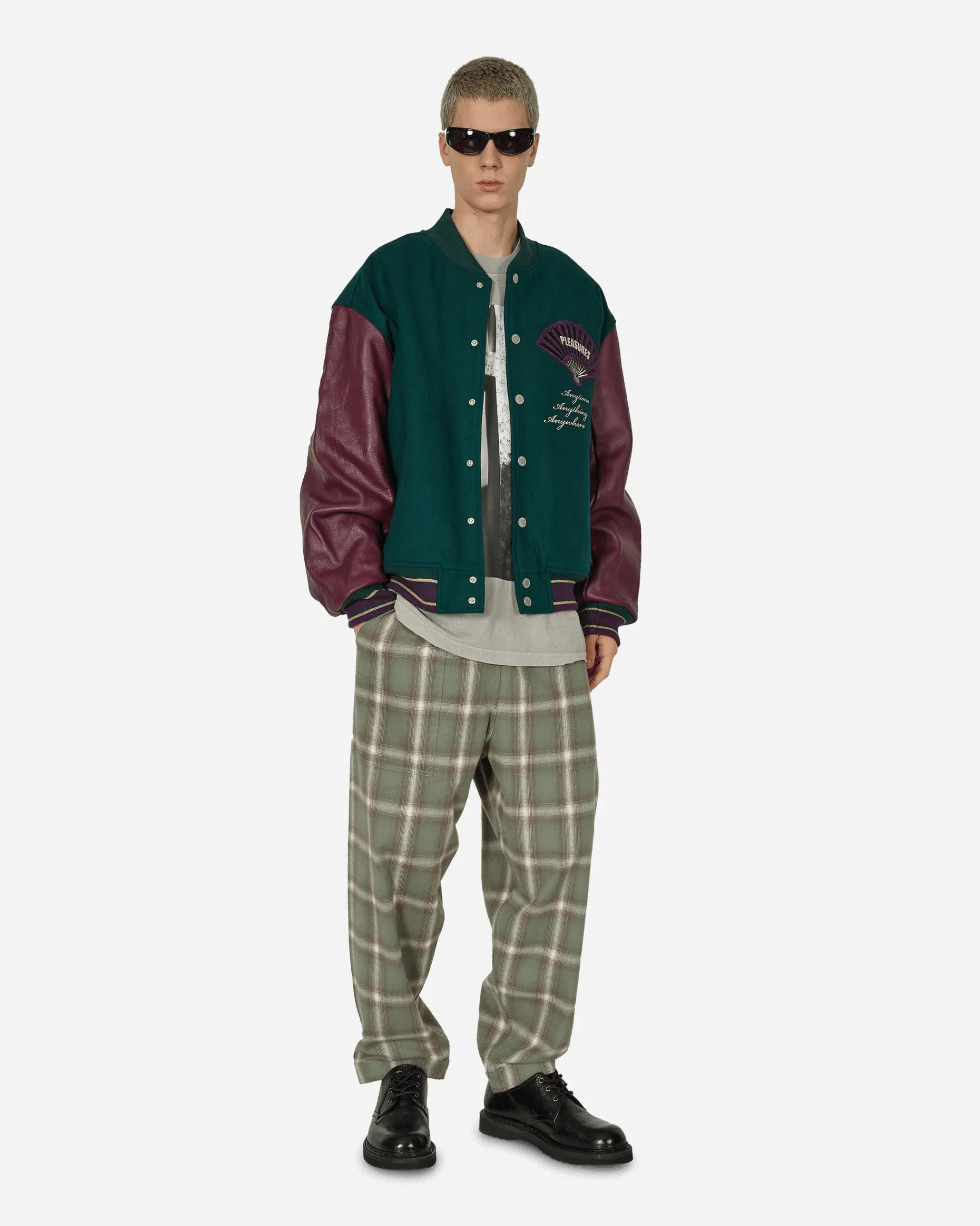 Pleasures Coats And Jackets^Fan Varsity Jacket Green