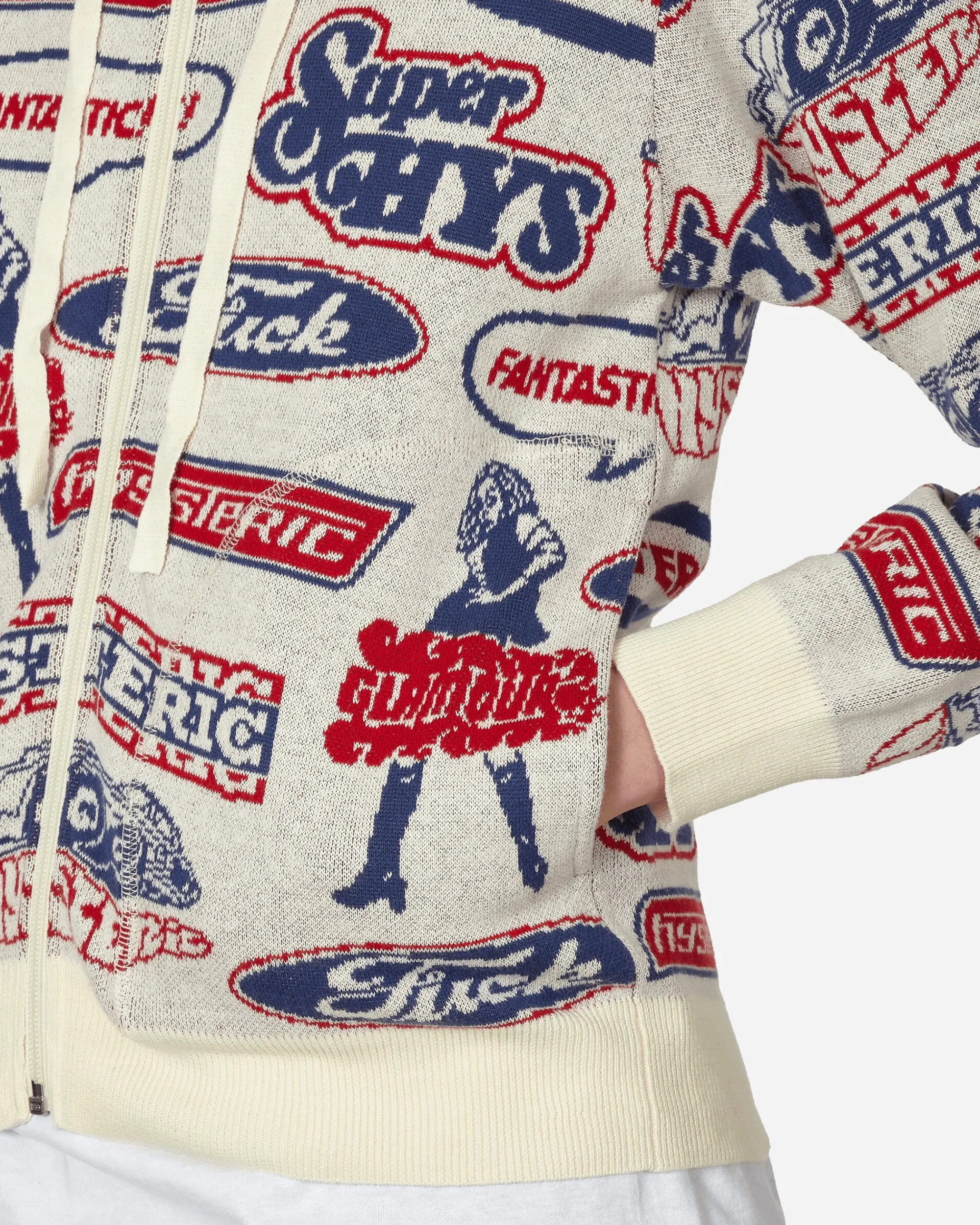 Hysteric Glamour Sweatshirts^Fantastic Box Jacquard Hoodie Dirty White