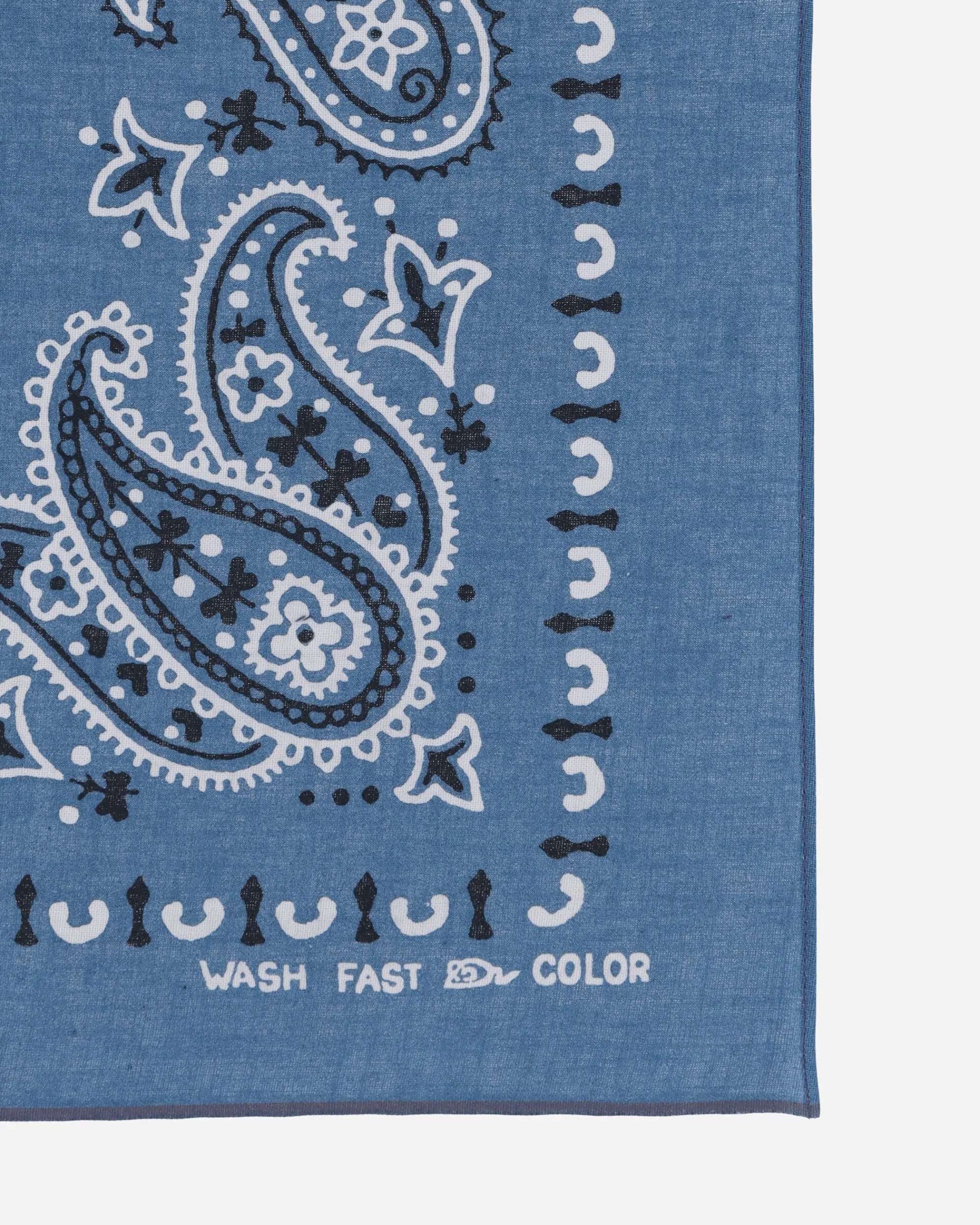 KAPITAL Gloves And Scarves|Gloves And Scarves^Fastcolor Selvedge Bandana (Paisley Patchwork) Purple
