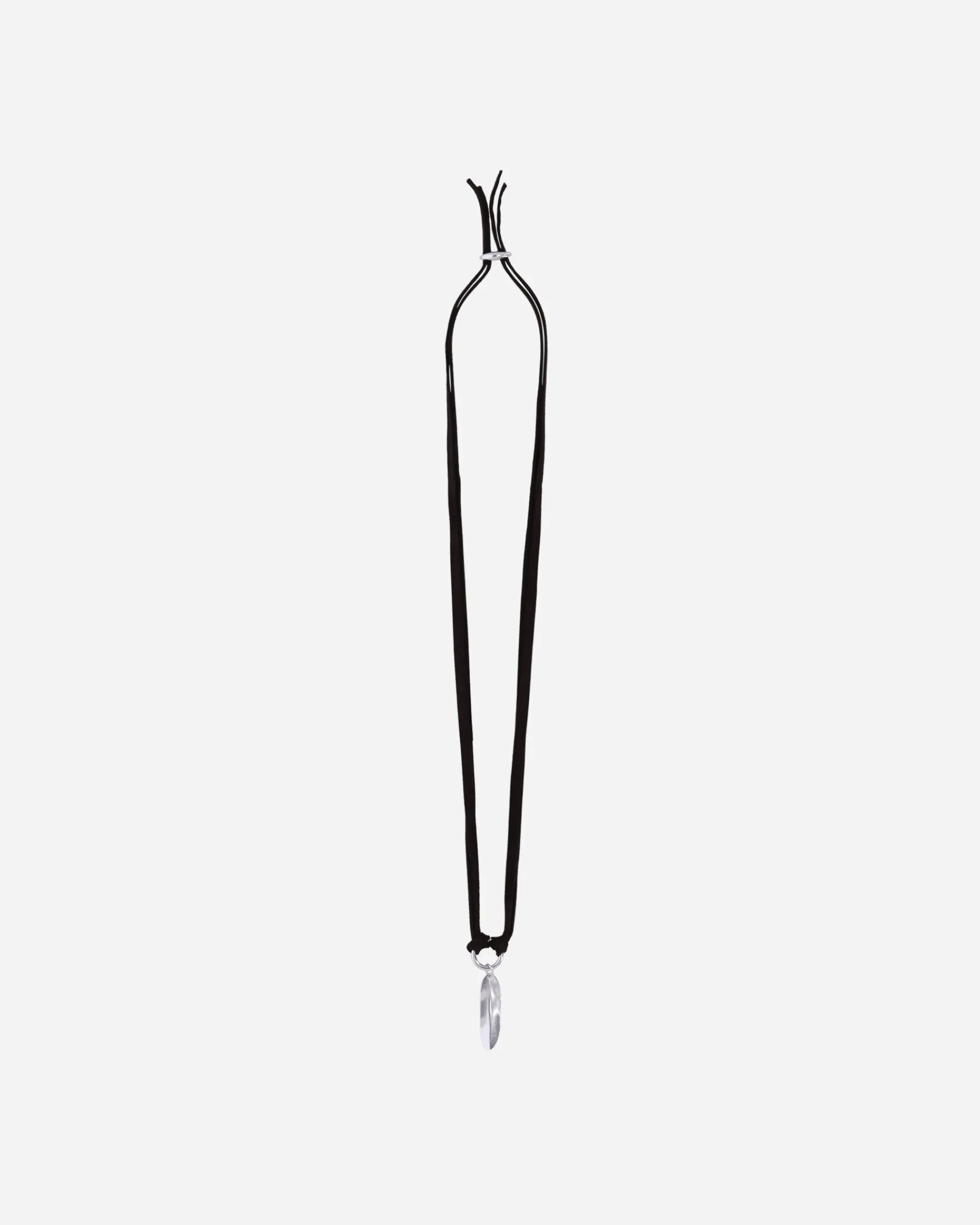 OAMC Jewellery|Jewellery^Feather Necklace Stone Grey