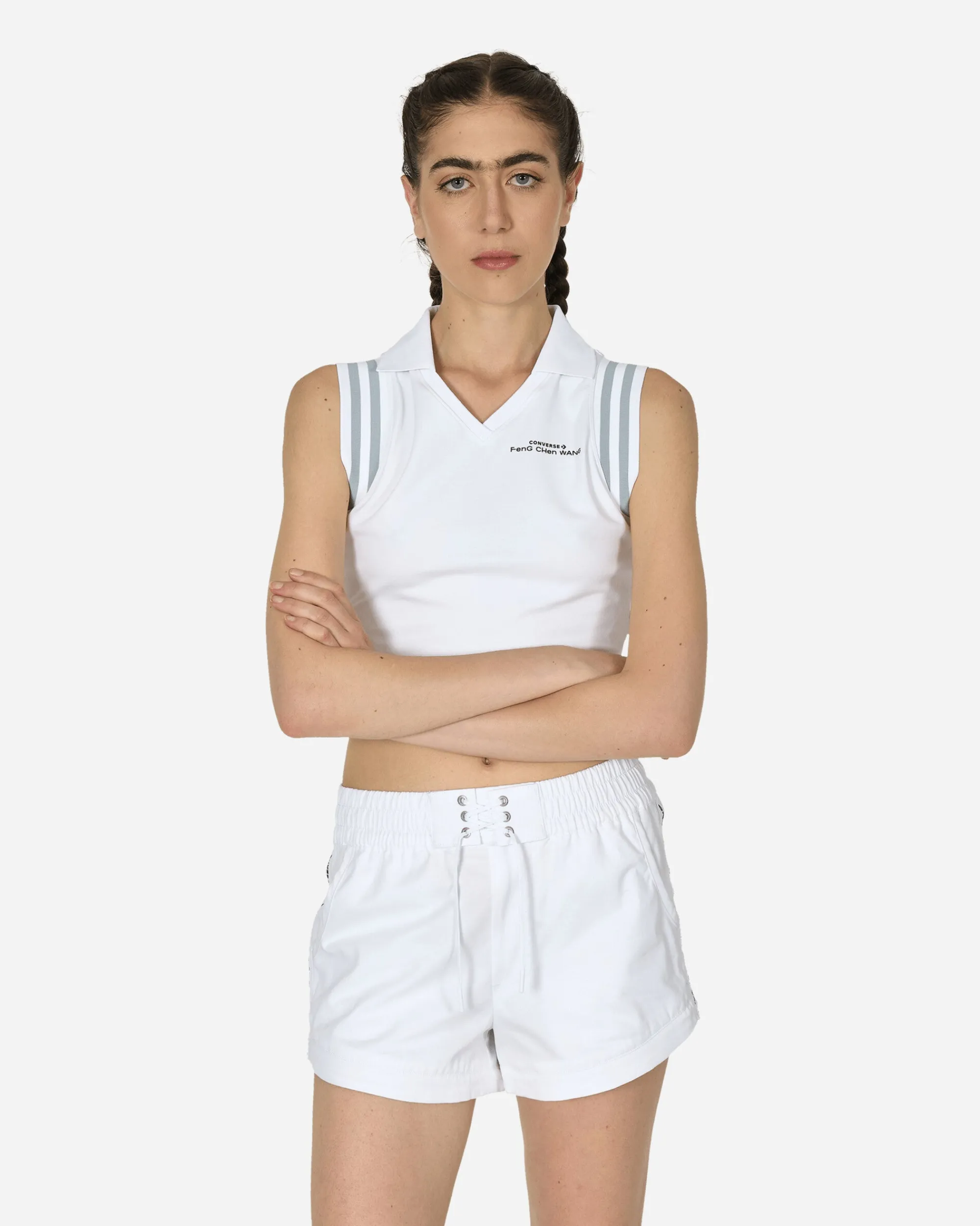 Converse T-Shirts^Feng Chen Wang Polo White / Arctic Ice