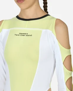 Converse T-Shirts^Feng Chen Wang Top Pale Lime Yellow / White