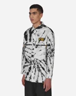 Aries Shirts^FILA Tie Dye Longsleeve Shirt White