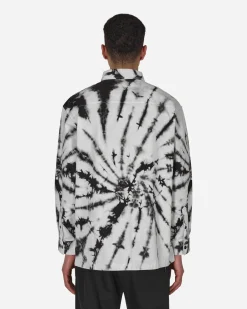 Aries Shirts^FILA Tie Dye Longsleeve Shirt White