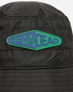 Brain Dead Hats|Hats^Fisheye Cinch Bucket Hat Black