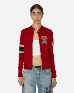 Hysteric Glamour Coats And Jackets^Flaming Girl Moto Jacket Red