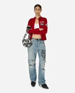Hysteric Glamour Coats And Jackets^Flaming Girl Moto Jacket Red