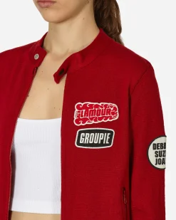Hysteric Glamour Coats And Jackets^Flaming Girl Moto Jacket Red