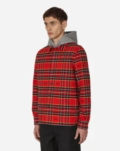 Off-White Shirts^Flannel Skate Shirt Red