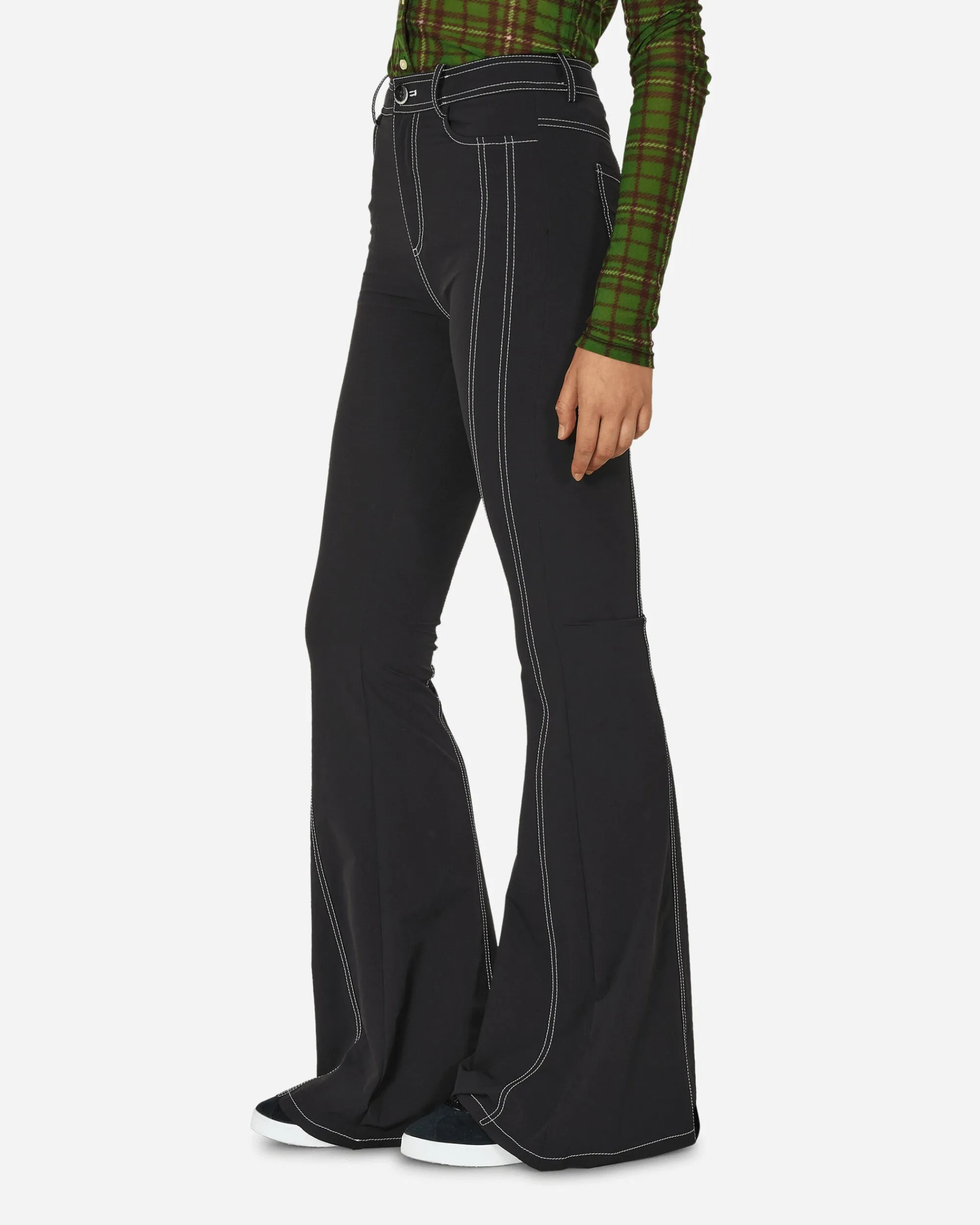 Priscavera Pants^Flared Suit Pants Black