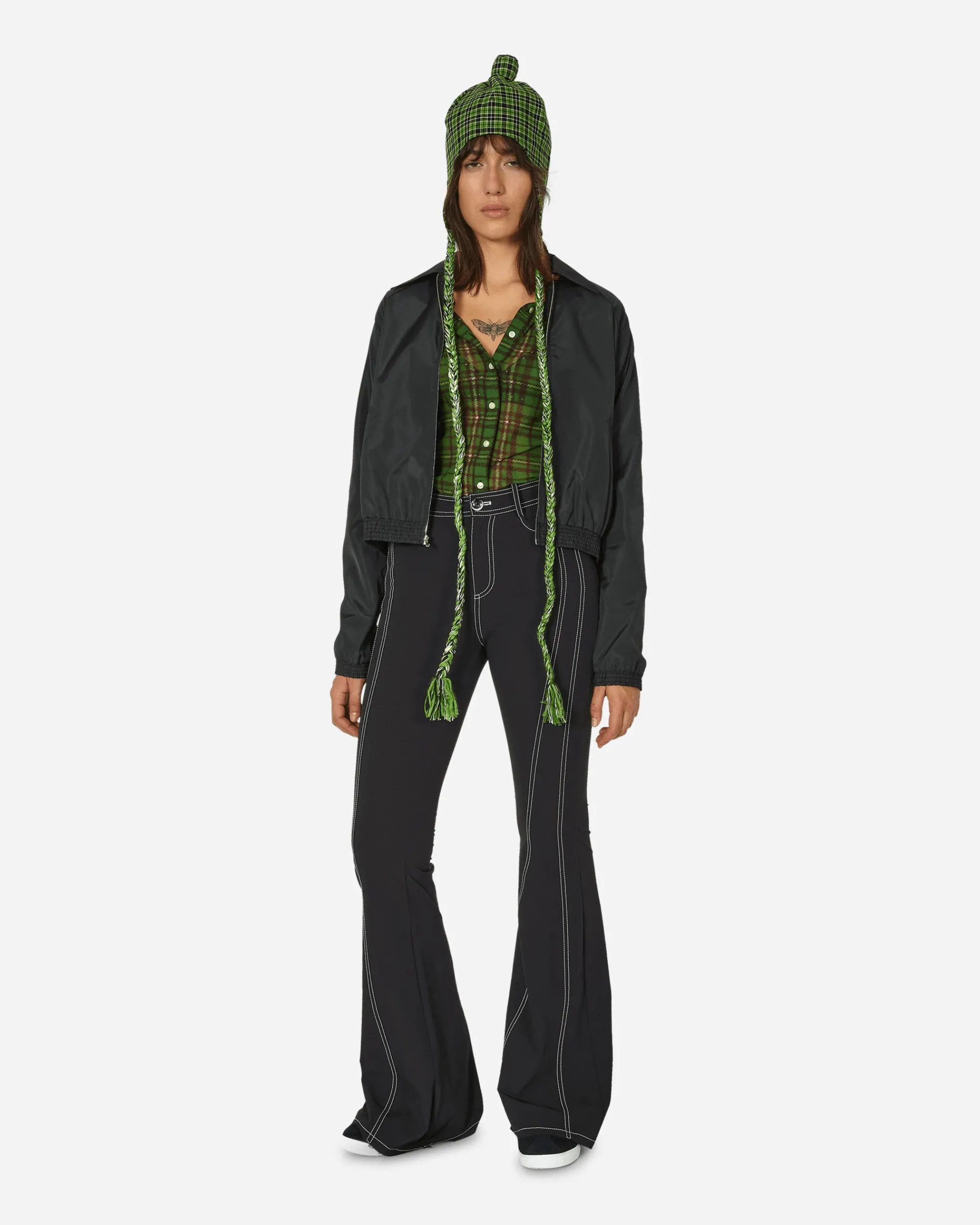 Priscavera Pants^Flared Suit Pants Black