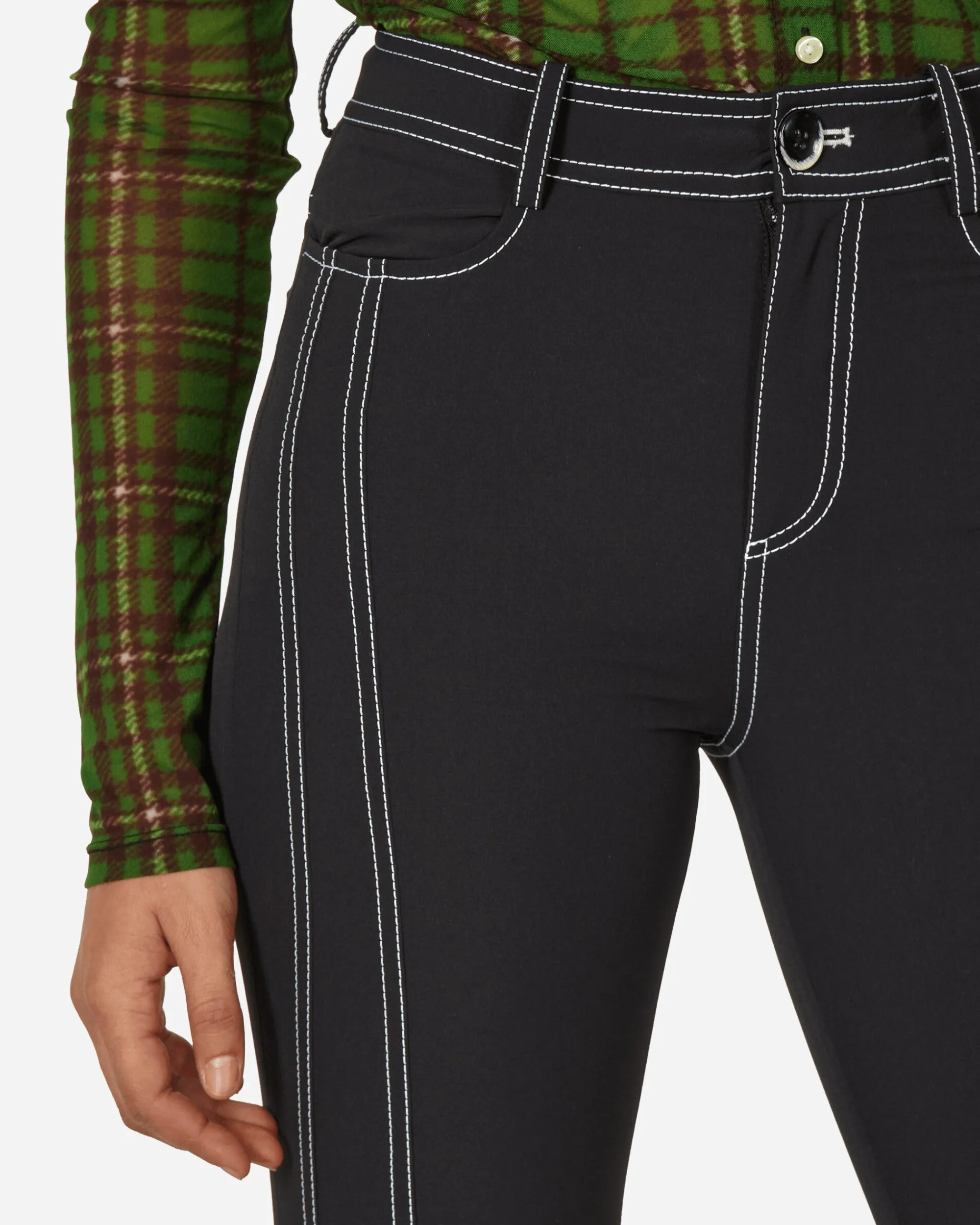 Priscavera Pants^Flared Suit Pants Black