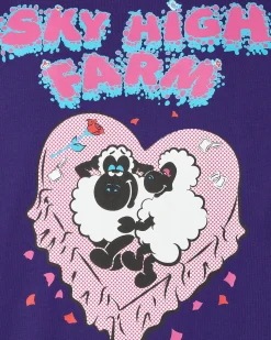 Sky High Farm T-Shirts^Flatbush Printed T-Shirt Purple