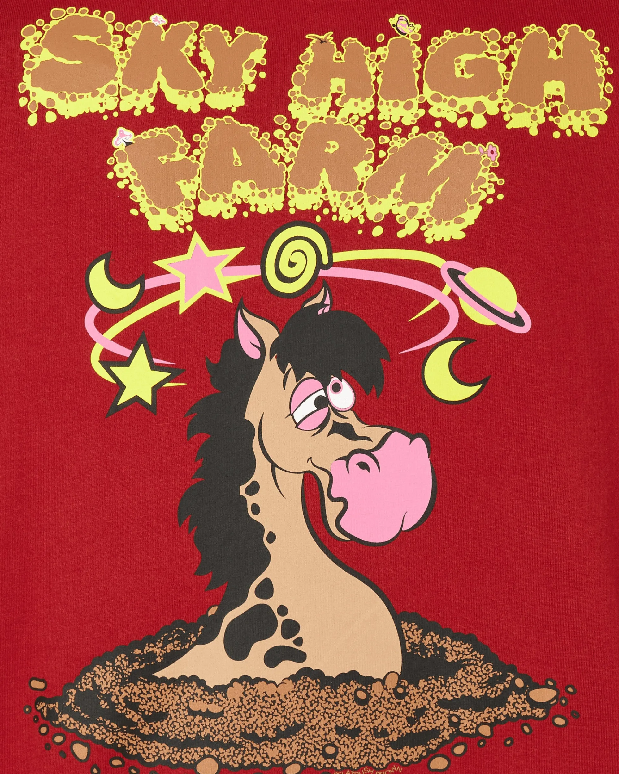 Sky High Farm T-Shirts^Flatbush Printed T-Shirt Red