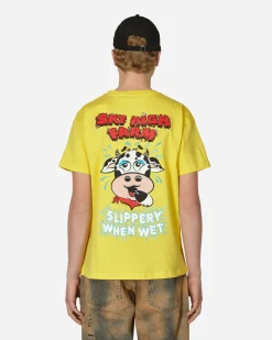 Sky High Farm T-Shirts^Flatbush Printed T-Shirt Yellow