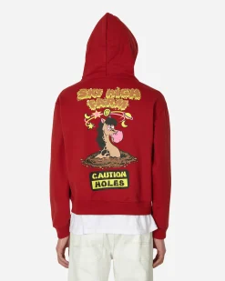 Sky High Farm Sweatshirts^Flatbush Printed Zipped Hooded Sweatshirt Red