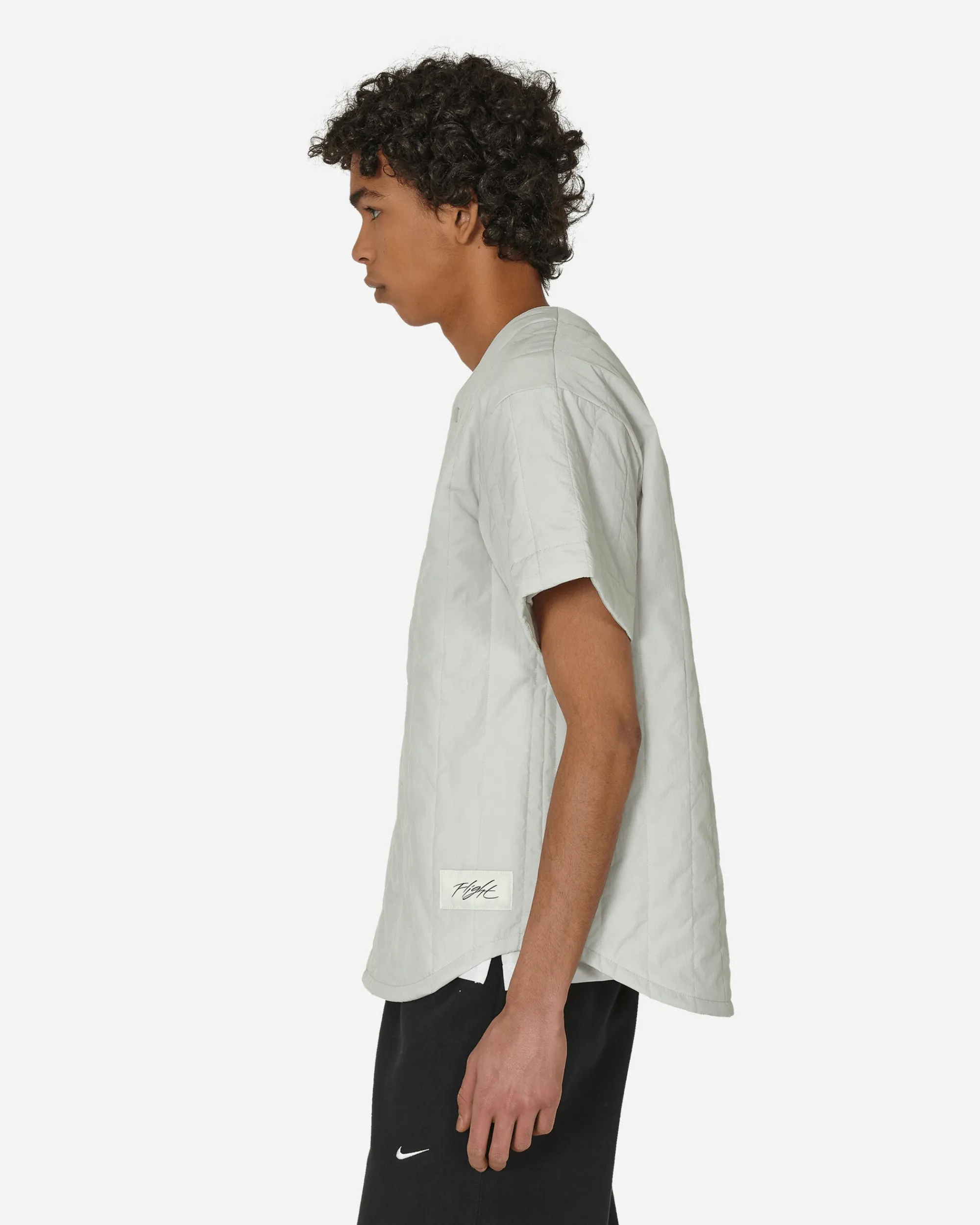 Nike Jordan Shirts^Flight Heritage Baseball Top Light Silver