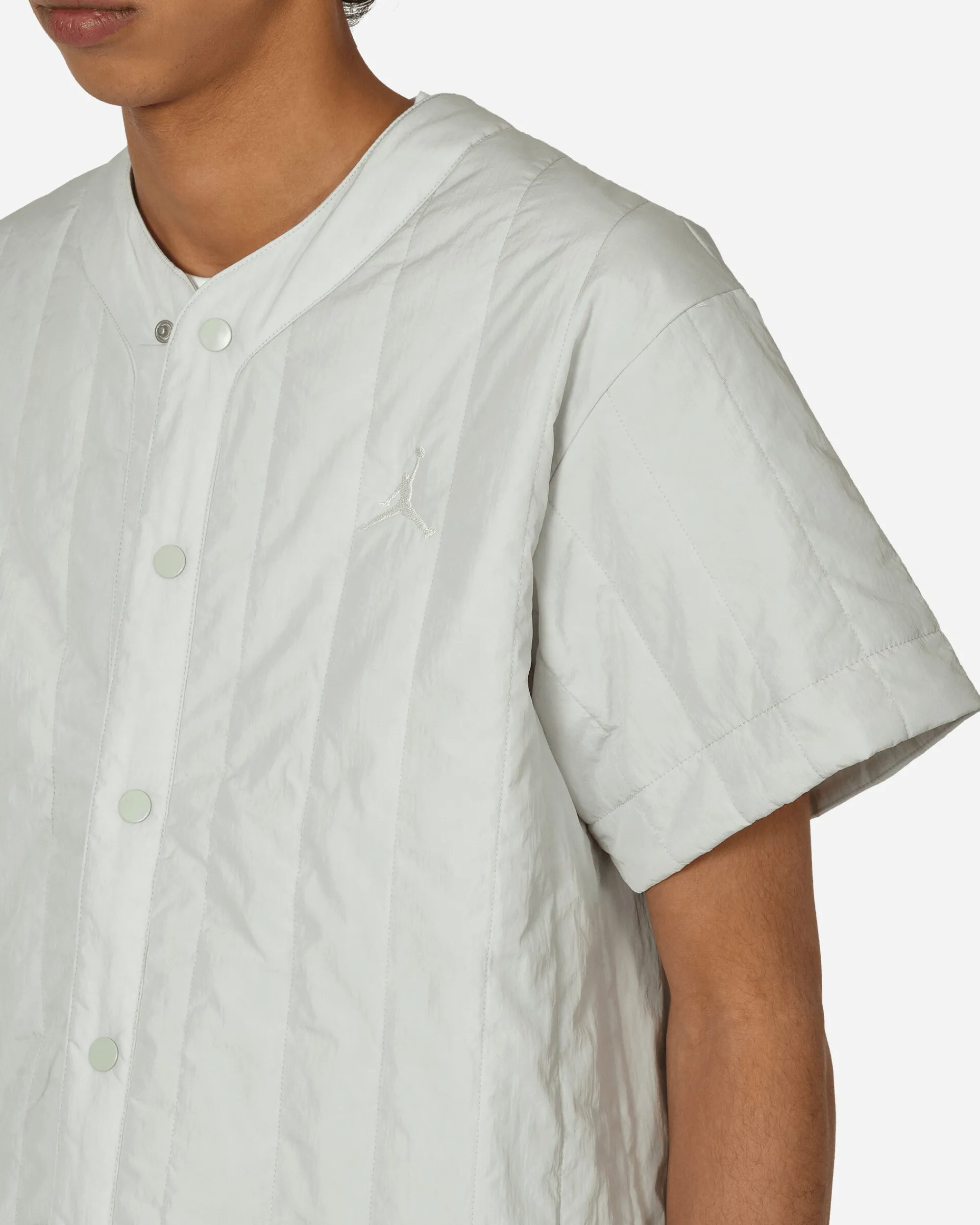 Nike Jordan Shirts^Flight Heritage Baseball Top Light Silver