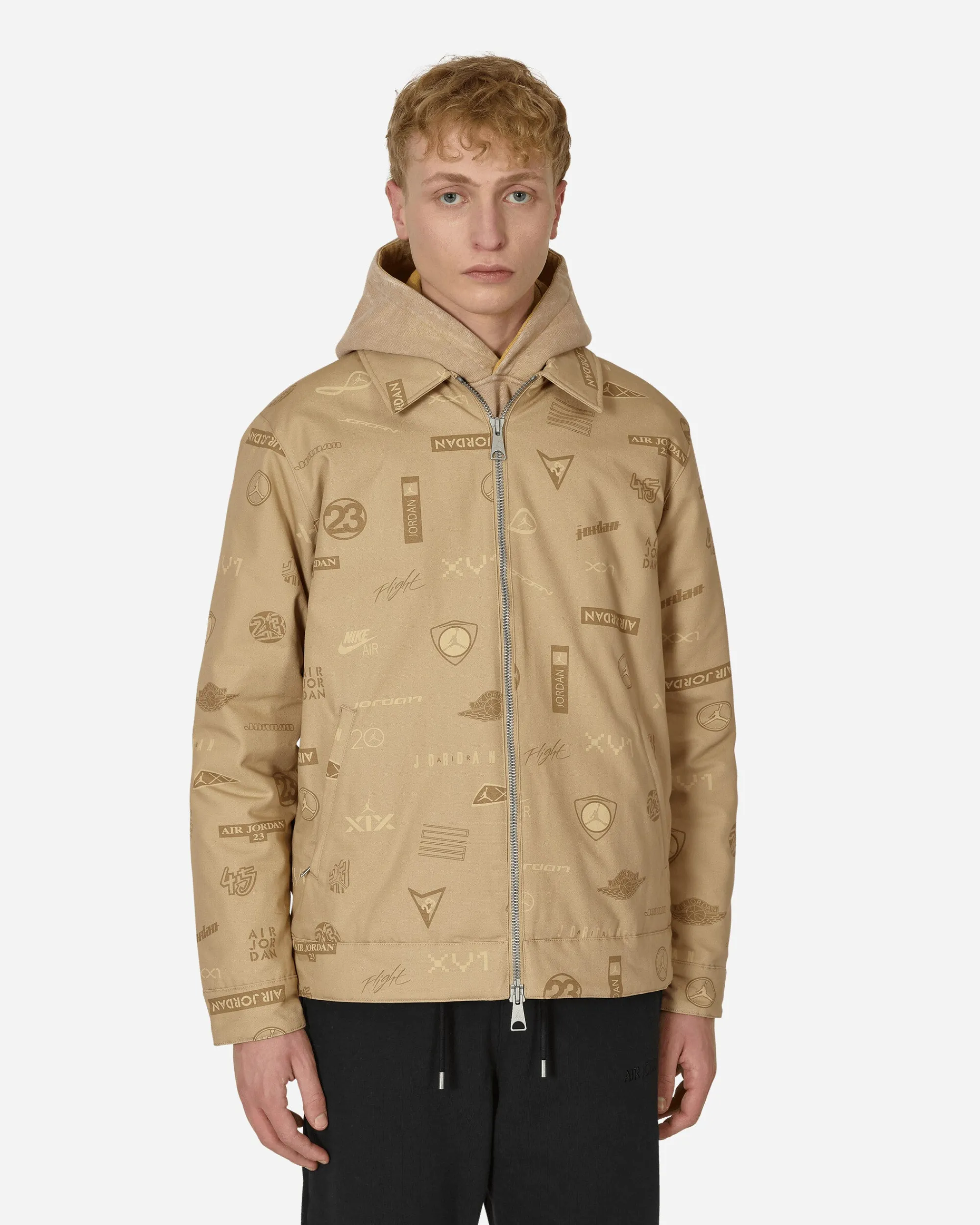 Nike Jordan Coats And Jackets^Flight Heritage Printed Jacket Beige