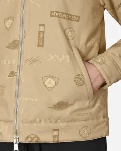 Nike Jordan Coats And Jackets^Flight Heritage Printed Jacket Beige