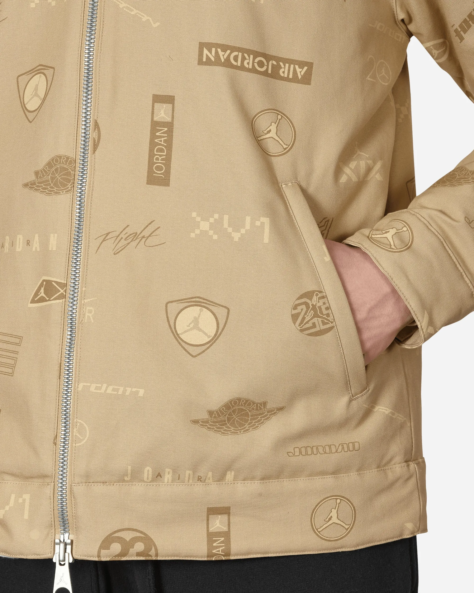 Nike Jordan Coats And Jackets^Flight Heritage Printed Jacket Beige