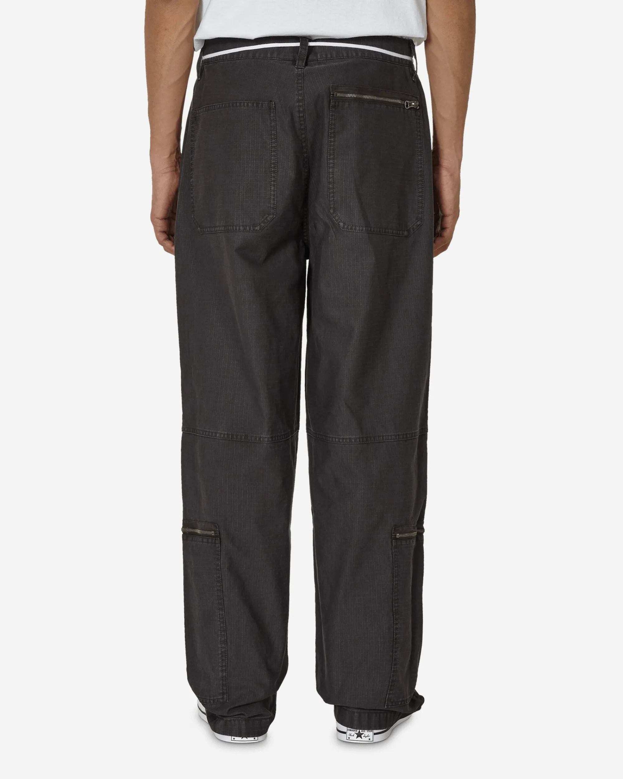 Stüssy Pants^Flight Nyco Ripstop Pigment Dyed Pants Black