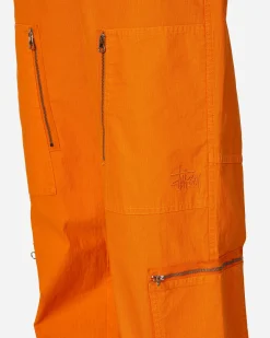 Stüssy Pants^Flight Nyco Ripstop Pigment Dyed Pants Orange