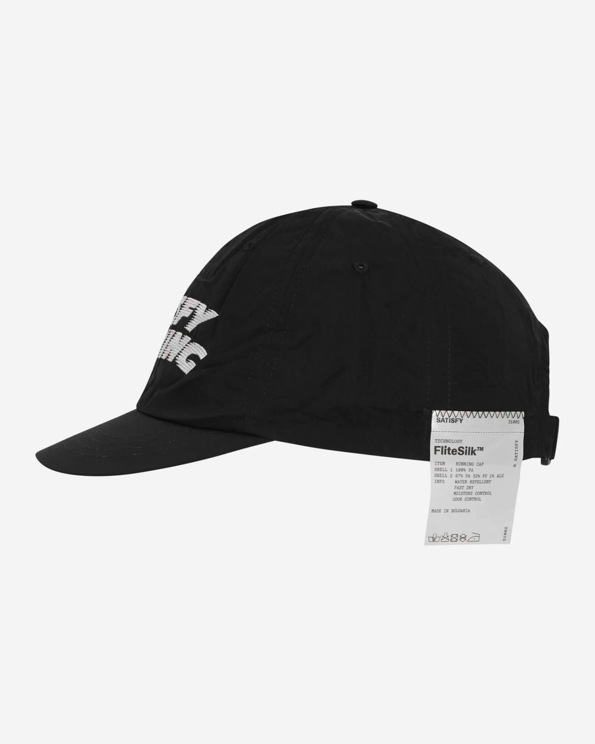 Satisfy Hats|Hats^FliteSilk Running Cap Black
