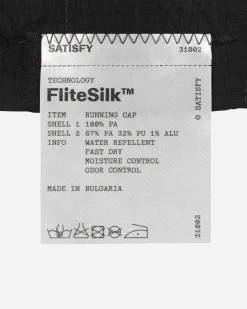 Satisfy Hats|Hats^FliteSilk Running Cap Black