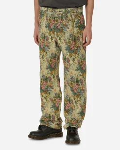 Song for the Mute Pants^Floral Jacquard Long Work Multicolor Pants