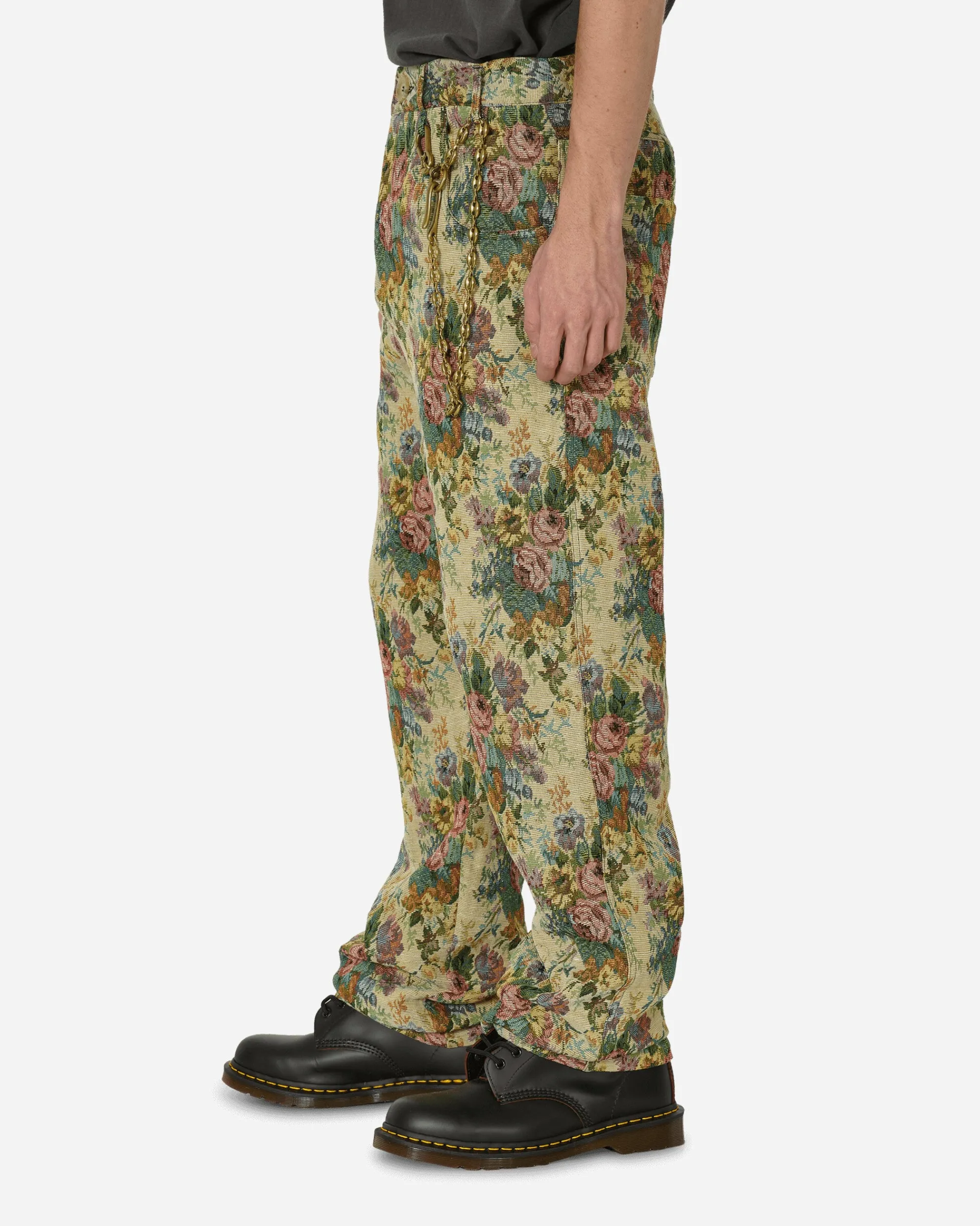 Song for the Mute Pants^Floral Jacquard Long Work Multicolor Pants