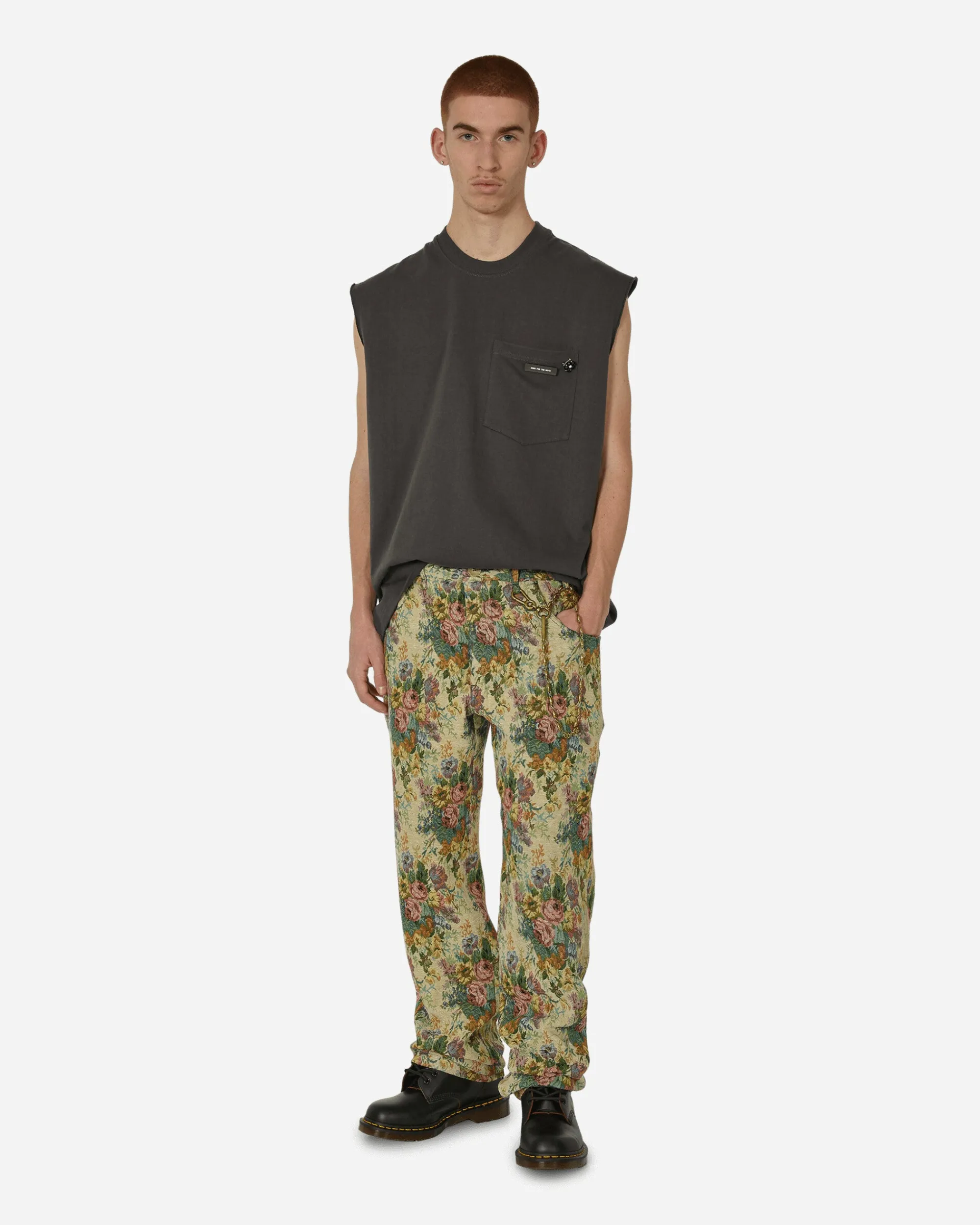 Song for the Mute Pants^Floral Jacquard Long Work Multicolor Pants