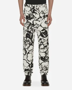 Comme Des Garçons Homme Plus Pants^Floral Trousers White