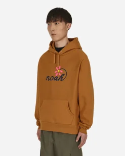 Noah Sweatshirts^Florist Hooded Sweatshirt Brown