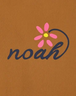Noah Sweatshirts^Florist Hooded Sweatshirt Brown