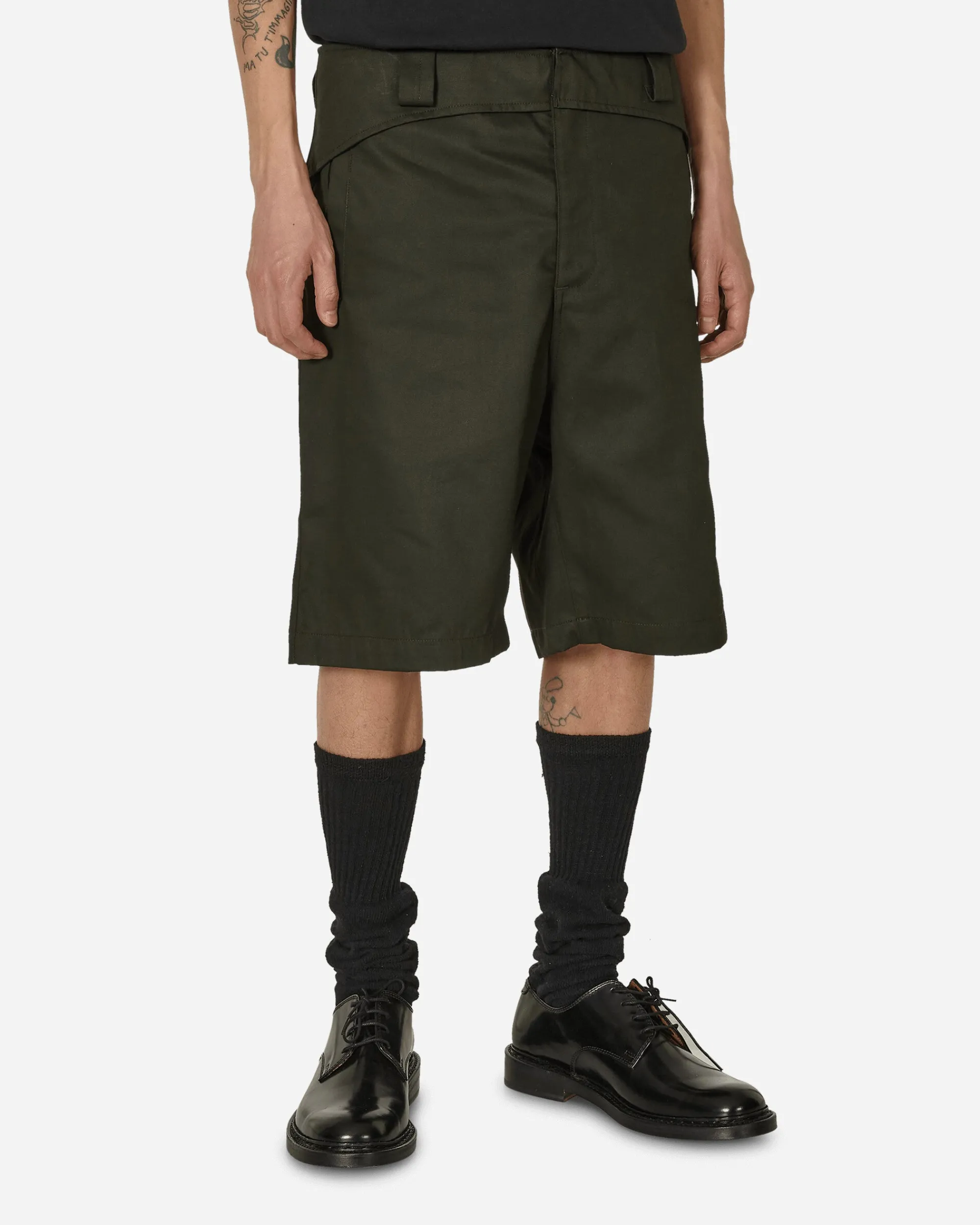 GR10K Shorts^Folded Belt Shorts Soil Brown