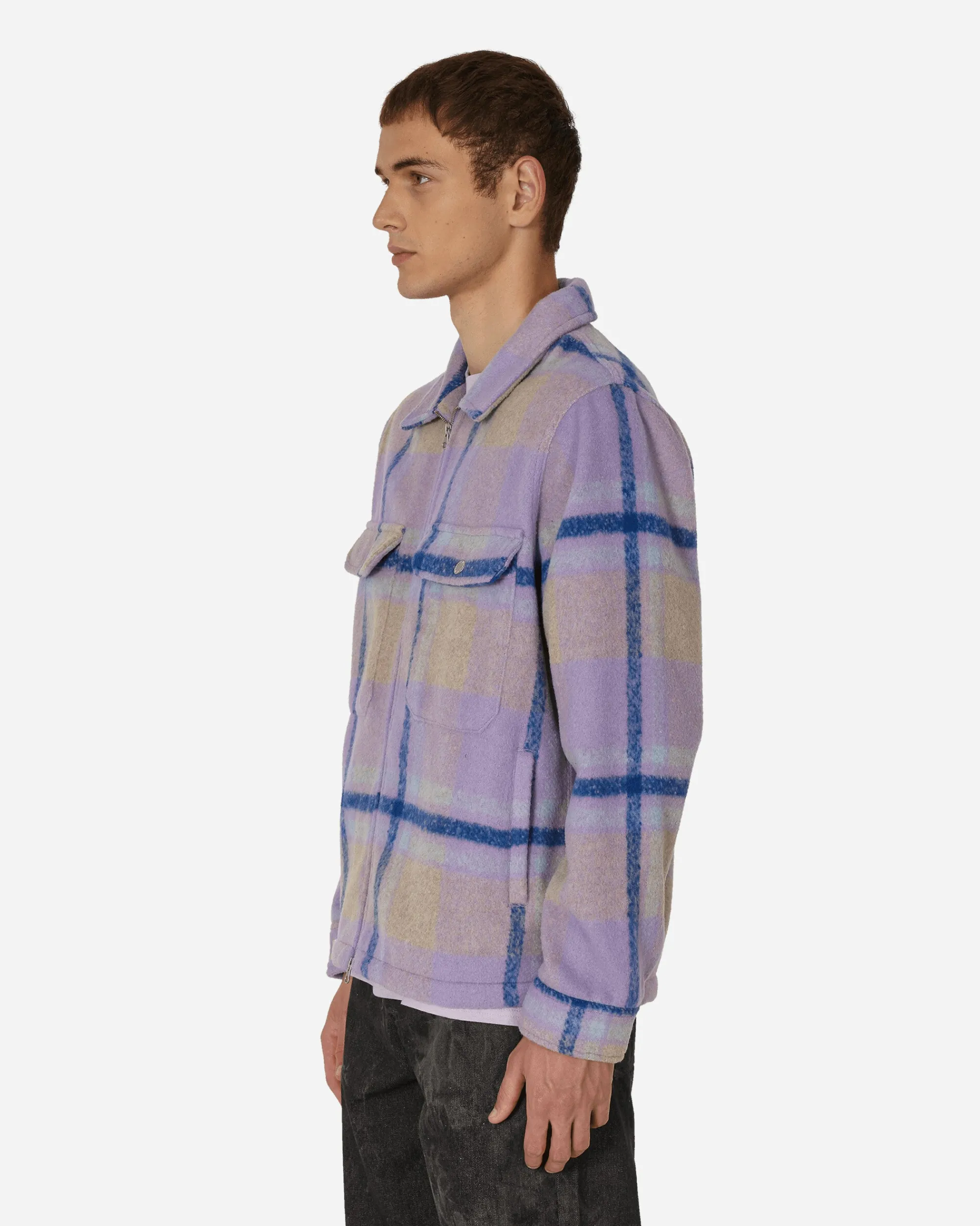 Pleasures Coats And Jackets^Folklore Plaid Work Jacket Purple