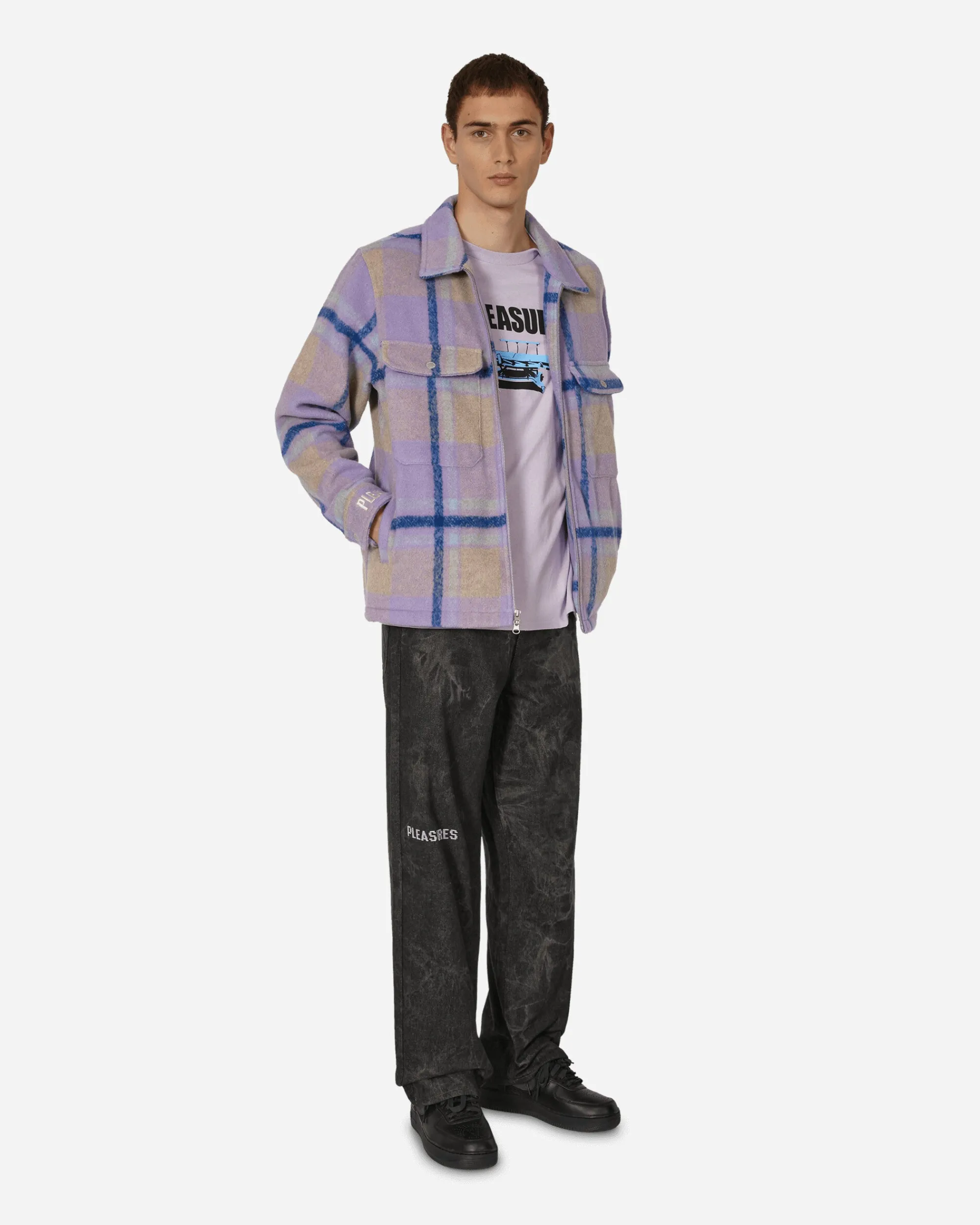 Pleasures Coats And Jackets^Folklore Plaid Work Jacket Purple