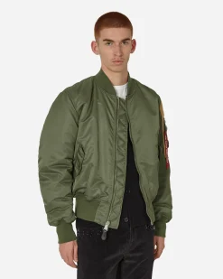 Undercover Coats And Jackets^fragment design x Alpha Industries Nylon MA-1 Jacket Khaki